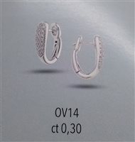 Earrings Soprana Woman SCHIAVE in Gold Diamante OV14 0.30